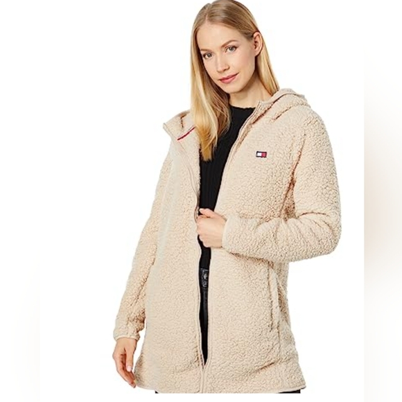 Tommy Hilfiger Sherpa Coat Jacket. Large (12/14) - Picture 1 of 10
